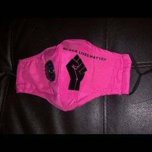 Black Lives Matter Cotton Face Mask w/Valve